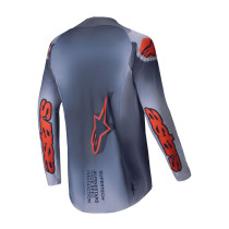 Maillot cross Alpinestars 2025 Supertech Lipan - Gris Orange Fluo 2
