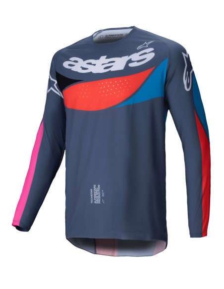 Maillot cross Alpinestars 2025 Techstar Dreem - Gris Multicolor