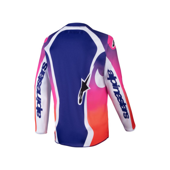 Maillot cross enfant Alpinestars 2025 Racer Wurx - Multicolor Blanc