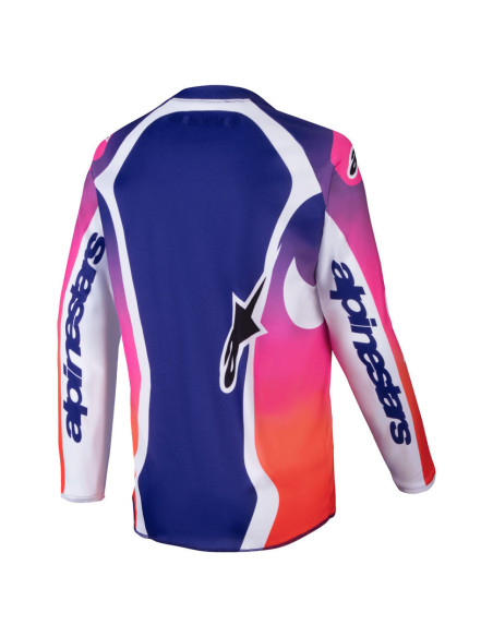 Maillot cross enfant Alpinestars 2025 Racer Wurx - Multicolor Blanc