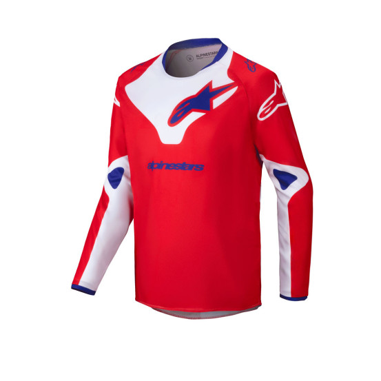 Maillot cross enfant Alpinestars 2025 Racer Veil - Rouge Blanc