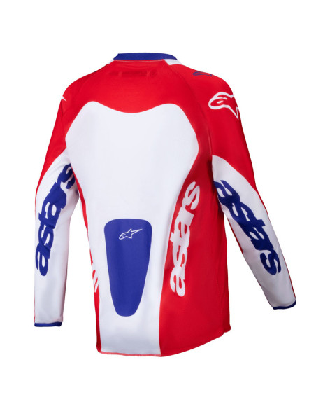 Maillot cross enfant Alpinestars 2025 Racer Veil - Rouge Blanc