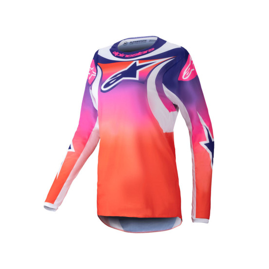 Maillot cross femme Alpinestars 2025 Stella Fluid Wurx - Multicolor Blanc
