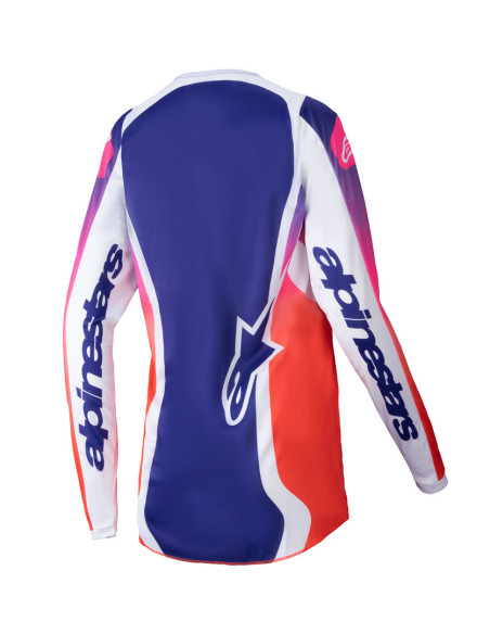 Maillot cross femme Alpinestars 2025 Stella Fluid Wurx - Multicolor Blanc