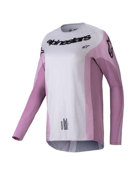 Maillot cross femme Alpinestars 2025 Stella Techstar Melt - Rose Blush Noir