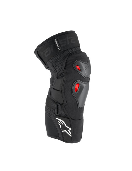 Genouillères Alpinestars Bionic Pro Plasma - Noir Rouge Blanc