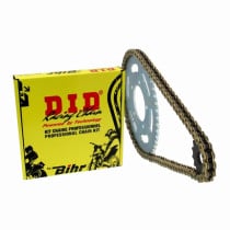 Kit chaine 525 acier DID - SUZUKI SV650S 1999-2006