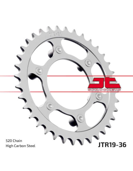 Couronne acier JT - Pas 520 - APRILIA 125cc