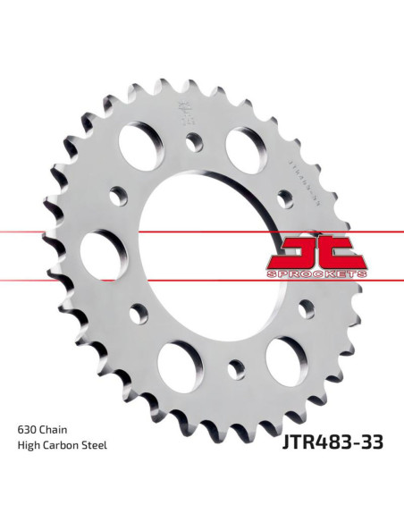 Couronne acier JT - Pas 630 - KAWASAKI 900cc