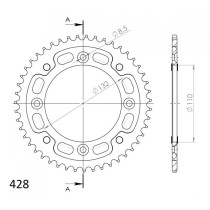 Couronne Alu Anti boue SUPERSPROX Husqvarna 85 TC KTM 85 SX Bleu