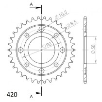 Couronne acier Supersprox Pas 420 RFE-214