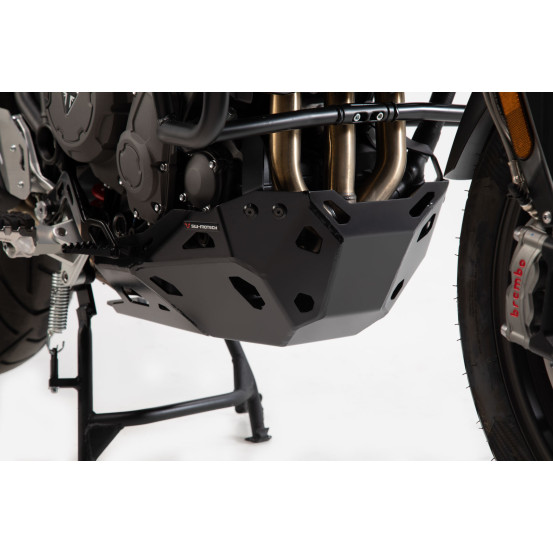 Sabot moteur SW-MOTECH TRIUMPH Tiger 900/GT/Pro 2021 sans pare carter origine Noir