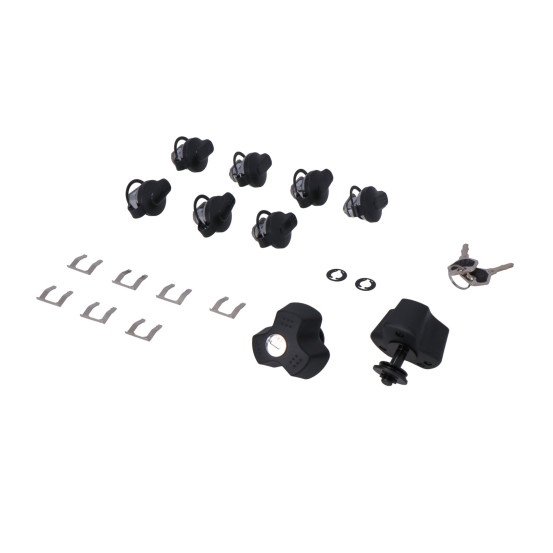 Kit de serrures pour bagages SW-MOTECH TRAX avec kit antivol pour supports latérales EVO