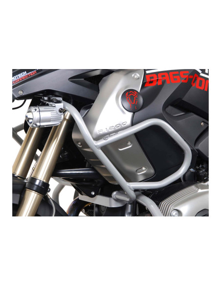 Pare Carters haut à monter sur pare carter bas SW-MOTECH BMW R 1200 GS 2008-2012 Gris