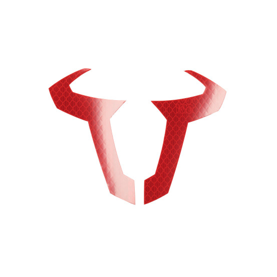 Autocollant taureau SW-MOTECH réfléchissant 130x97 mm rouge