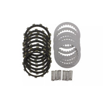 Kit disques d'embrayage garnis + disques lisses + ressorts EBC - DRCF Carbon Fiber - HONDA