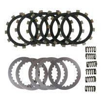 Kit disques d'embrayage garnis + disques lisses + ressorts EBC - DRCF Carbon Fiber - KAWASAKI