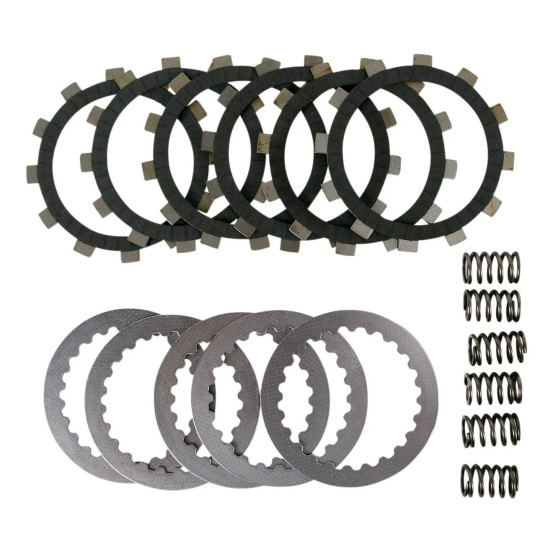 Kit disques d'embrayage garnis + disques lisses + ressorts EBC - DRCF Carbon Fiber - KAWASAKI