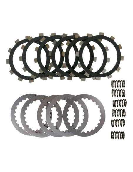 Kit disques d'embrayage garnis + disques lisses + ressorts EBC - DRCF Carbon Fiber - KAWASAKI