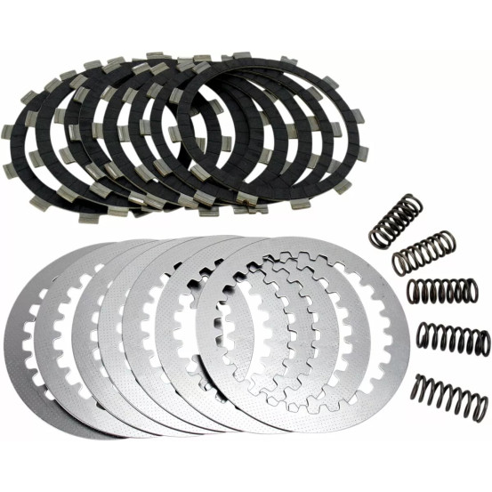 Kit disques d'embrayage garnis + disques lisses + ressorts EBC - DRCF Carbon Fiber - YAMAHA XT 600 / SZR 660