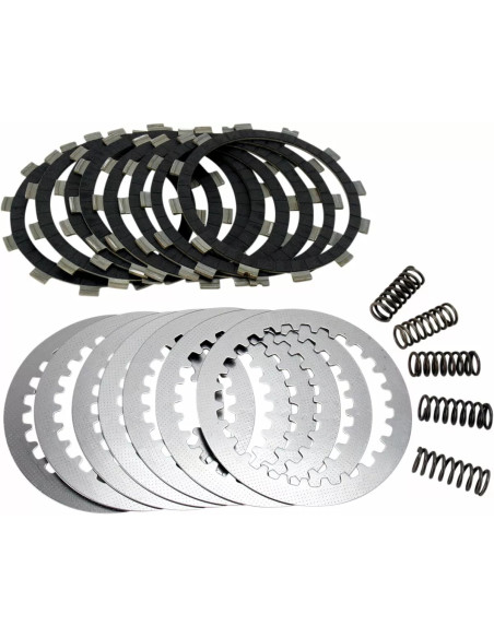 Kit disques d'embrayage garnis + disques lisses + ressorts EBC - DRCF Carbon Fiber - YAMAHA XT 600 / SZR 660