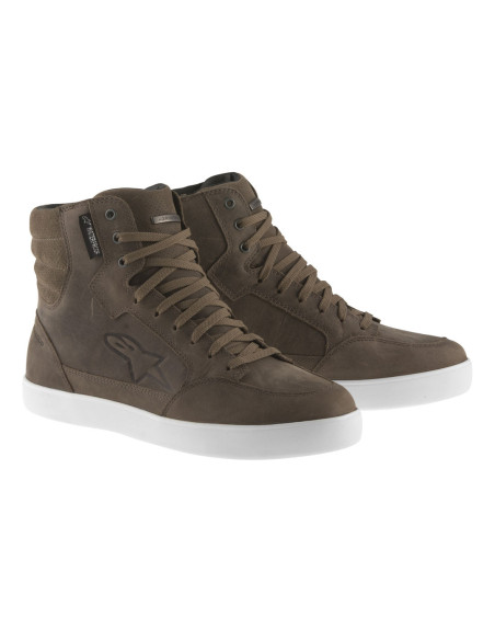 Baskets moto route Alpinestars J-6 Waterproof - Marron