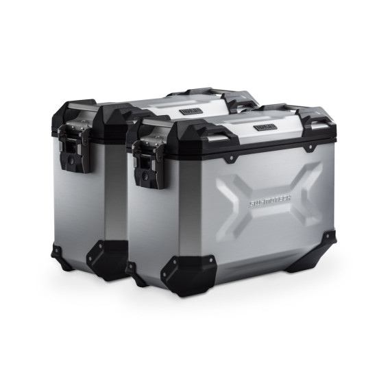 Valises latérales SW-MOTECH TRAX ADV 37 Litres avec support x2 SUZUKI DL 650 V-Strom 1000 2014-2019 Gris