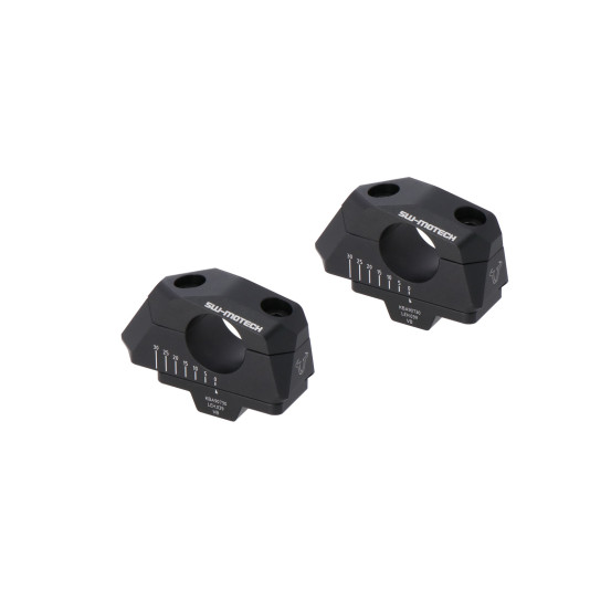 Réhausse de guidon Ø 28 mm SW-MOTECH 28 mm avec déport réglable 5 à 30 mm APRILIA - BENELLI - HONDA - KTM - TRIUMPH - YAMAHA ..
