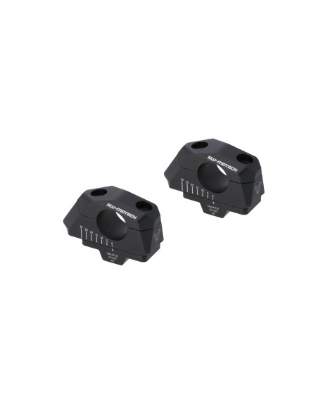Réhausse de guidon Ø 28 mm SW-MOTECH 28 mm avec déport réglable 5 à 30 mm APRILIA - BENELLI - HONDA - KTM - TRIUMPH - YAMAHA ..