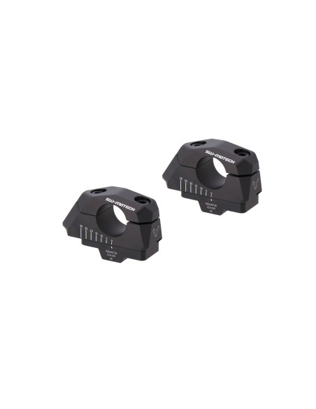 Réhausse de guidon SW-MOTECH avec déport réglable diamètre 28 BMW F 850 GS 2017 2020 - Adventure 2018 - 2020 - Noir