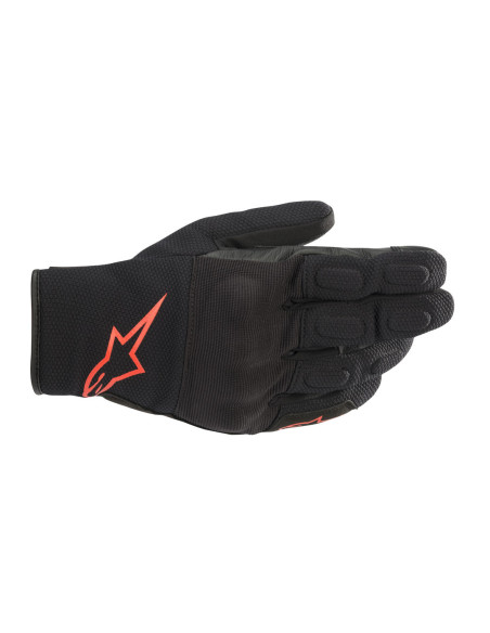 Gants moto route Alpinestars S MAX Drystar - Noir Rouge
