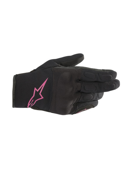 Gants moto route Femme Alpinestars Stella S MAX Drystar - Noir Rose