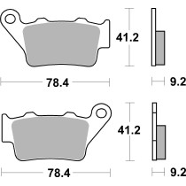 Plaquette de frein arrière BREMBO 07BB02SP SINTER