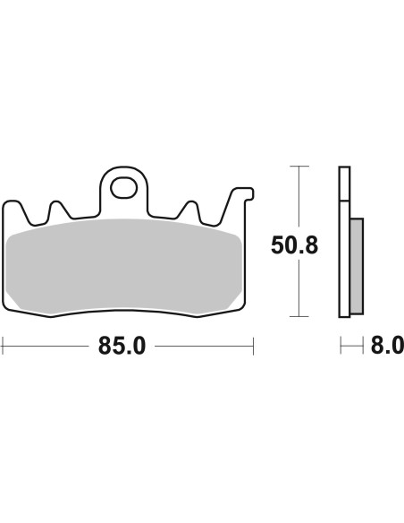 Plaquettes de frein BREMBO route/sport métal fritté - 07BB38SR