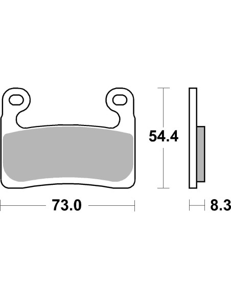 Plaquettes de frein avant BREMBO 07GR90SR - Sinter Piste