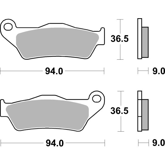 Plaquette de frein avant BREMBO 07HD21SA métal fritté Route