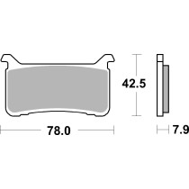 Plaquettes de frein avant BREMBO 07HO63SA métal fritté Route