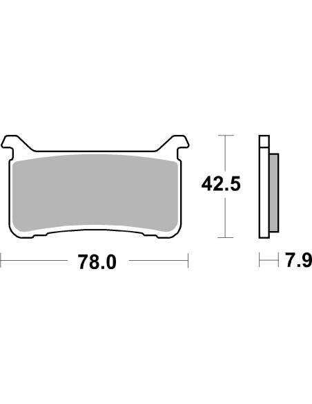 Plaquettes de frein avant BREMBO 07HO63SA métal fritté Route