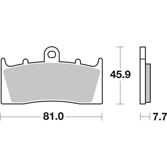 Plaquette de frein avant BREMBO 07KA26SA métal fritté Route