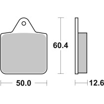 Plaquette de frein avant BREMBO 07PO08SD métal fritté Quad