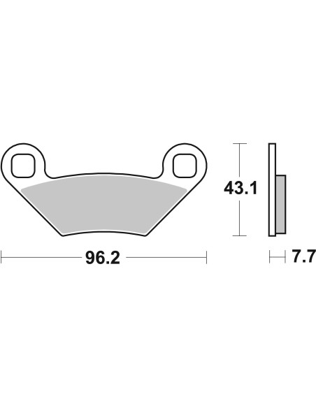 Plaquette de frein BREMBO 07PO11SD métal fritté Quad