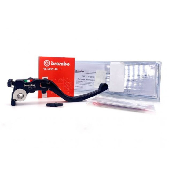 Levier de frein court complet BREMBO pour maître cylindre PR15 RCS