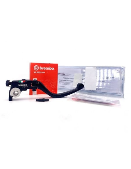 Levier de frein court complet BREMBO pour maître cylindre PR15 RCS