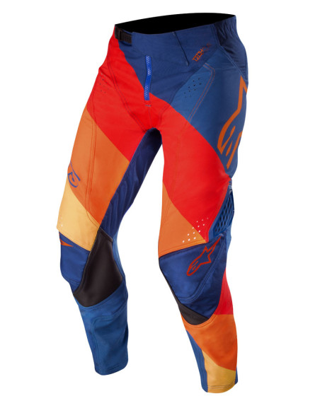 Pantalon cross Alpinestars 2019 Techstar Venom - Bleu Rouge Tangerine