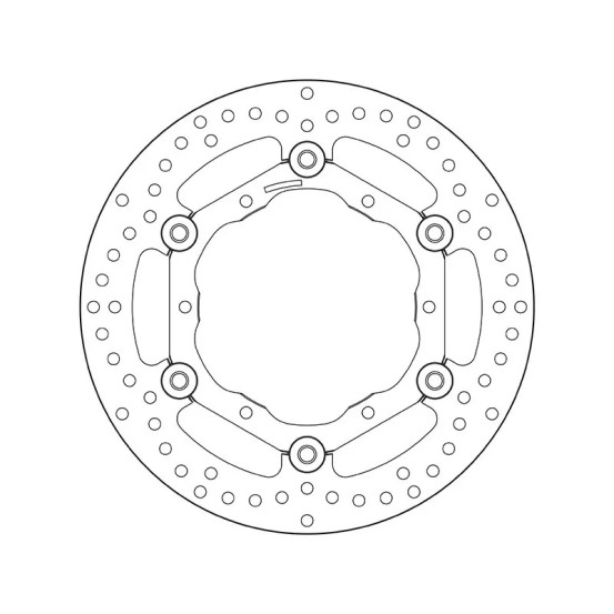 Disque De Frein Avant BREMBO Serie Oro Rond Flottant SUZUKI