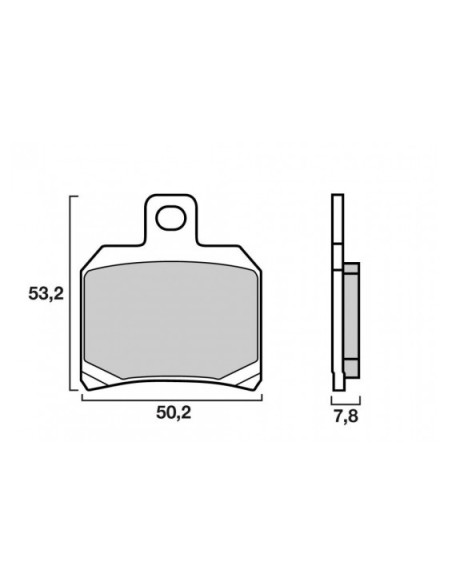 Plaquette de frein BREMBO 07004 organique Scooter