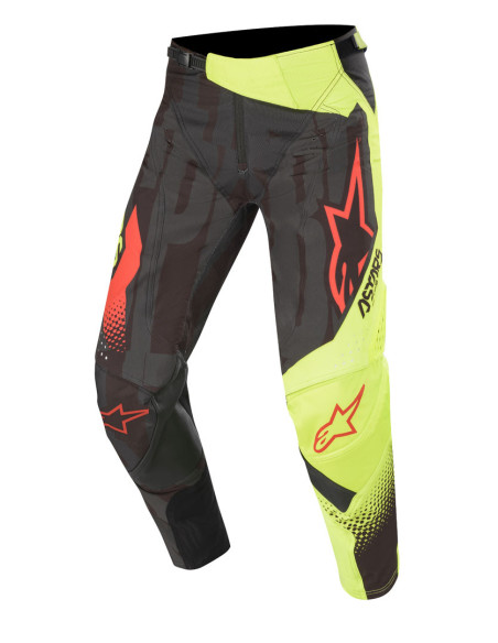 Pantalon cross Alpinestars 2020 Techstar Factory - Noir Jaune Rouge Fluo
