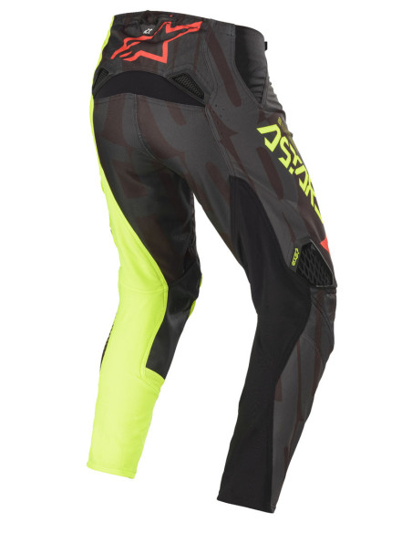 Pantalon cross Alpinestars 2020 Techstar Factory - Noir Jaune Rouge Fluo