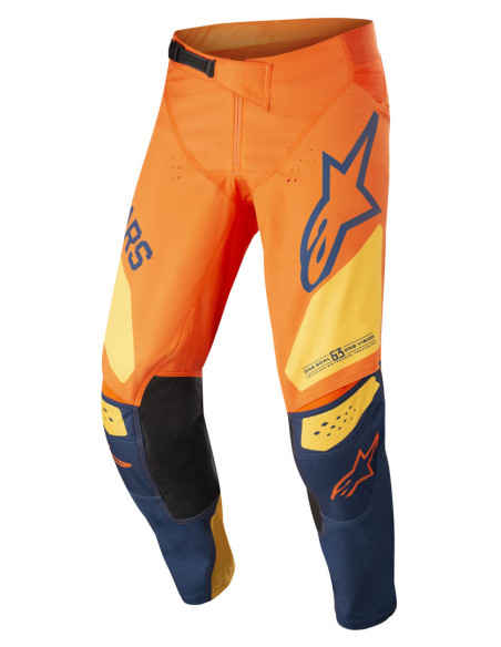 Pantalon cross Alpinestars 2018 Techstar Factory - Jaune Bleu Orange