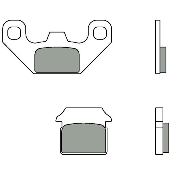 Plaquette de frein arrière BREMBO 07099CC organique Scooter
